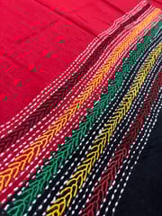 Dual Color Kanthawork Blouse Piece
