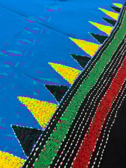 Dual Color Kanthawork Blouse Piece