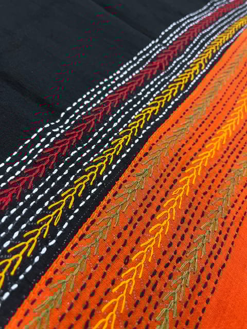 Dual Color Kanthawork Blouse Piece