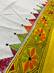 Dual Color Kanthawork Blouse Piece