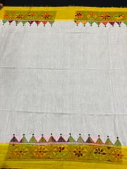 Dual Color Kanthawork Blouse Piece