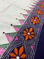 Dual Color Kanthawork Blouse Piece
