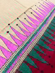Dual Color Kanthawork Blouse Piece