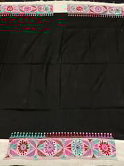 Dual Color Kanthawork Blouse Piece