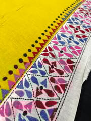 Dual Color Kanthawork Blouse Piece