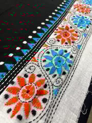 Dual Color Kanthawork Blouse Piece