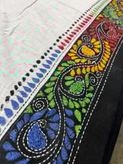 Dual Color Kanthawork Blouse Piece