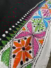 Dual Color Kanthawork Blouse Piece