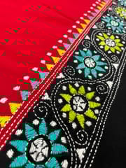 Dual Color Kanthawork Blouse Piece