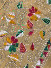 Floral Kanthawork Blouse Piece