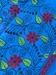 Floral Kanthawork Blouse Piece