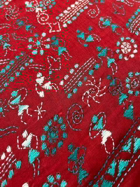 Warli Kanthawork Blouse Piece