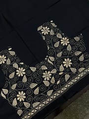 Floral Kanthawork Blouse Piece
