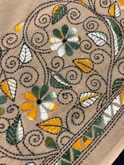 Floral Kanthawork Blouse Piece