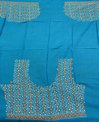 Floral Kanthawork Blouse Piece
