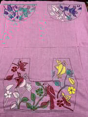 Bird Theme Kanthawork Blouse Piece