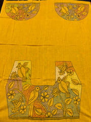 Bird Theme Kanthawork Blouse Piece