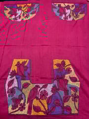 Bird Theme Kanthawork Blouse Piece