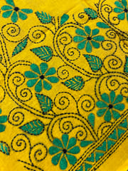 Floral Kanthawork Blouse Piece