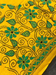 Floral Kanthawork Blouse Piece