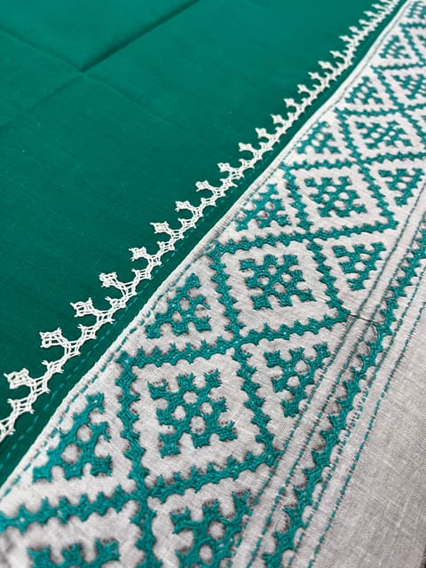 Dual Color Kutchwork Blouse Piece