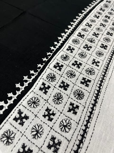 Dual Color Kutchwork Blouse Piece