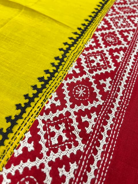 Dual Color Kutchwork Blouse Piece