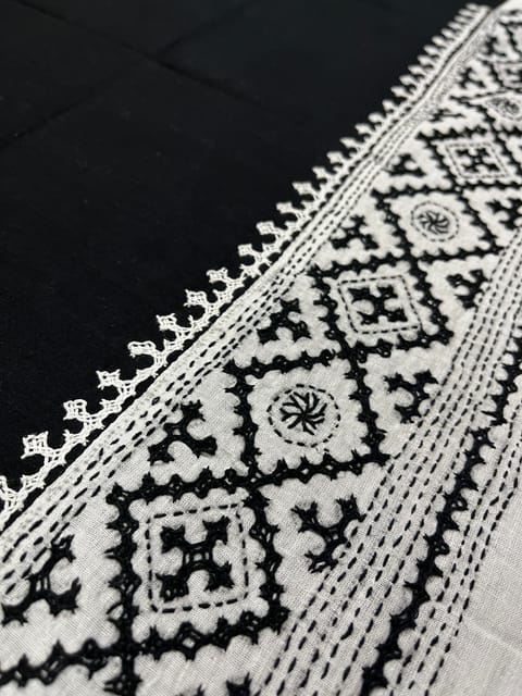 Dual Color Kutchwork Blouse Piece