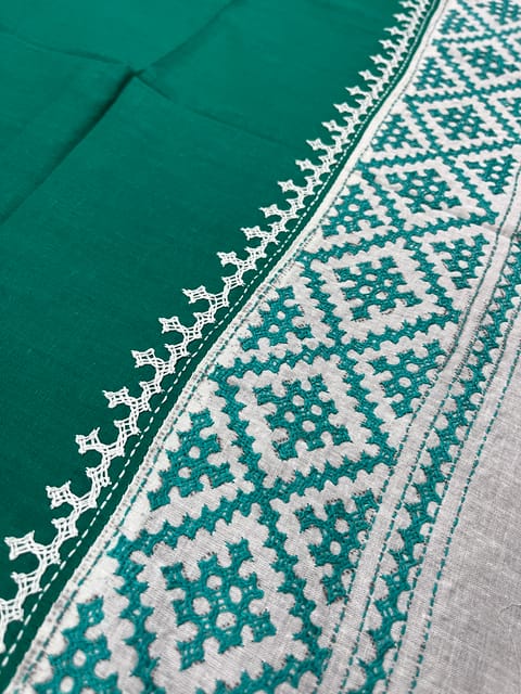 Dual Color Kutchwork Blouse Piece