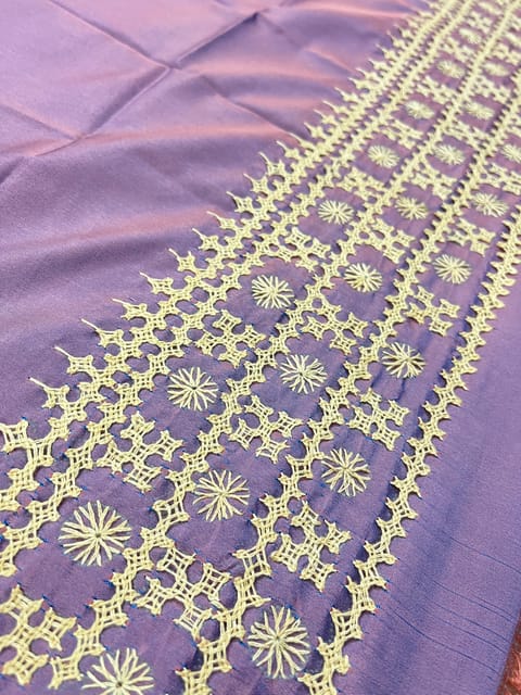 Art Silk Kutchwork Blouse Piece
