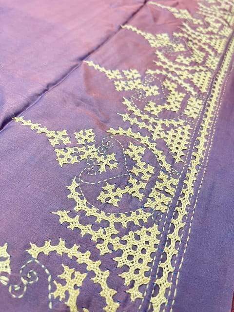 Art Silk Kutchwork Blouse Piece