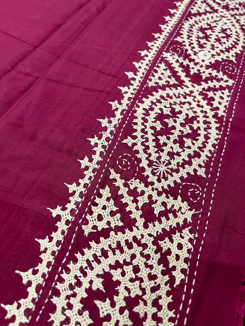 Art Silk Kutchwork Blouse Piece