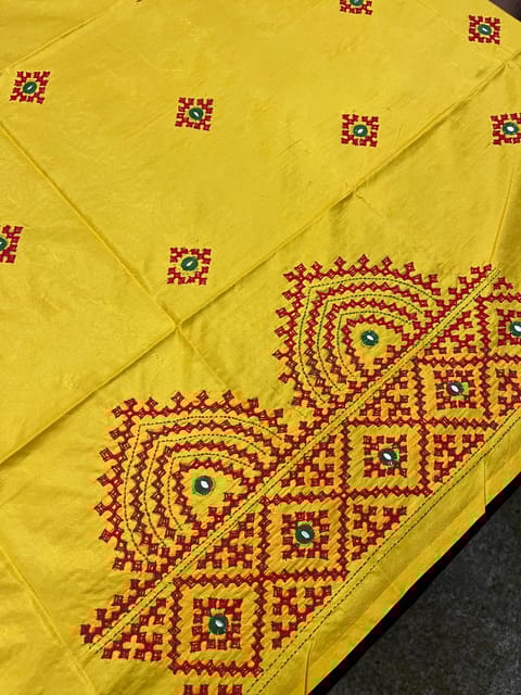 Art Silk Kutchwork Blouse Piece