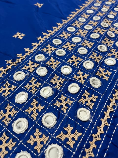 Art Silk Kutchwork Blouse Piece
