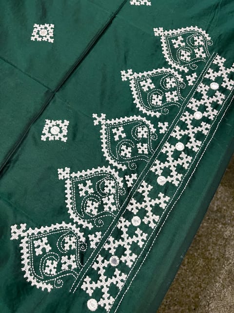 Art Silk Kutchwork Blouse Piece