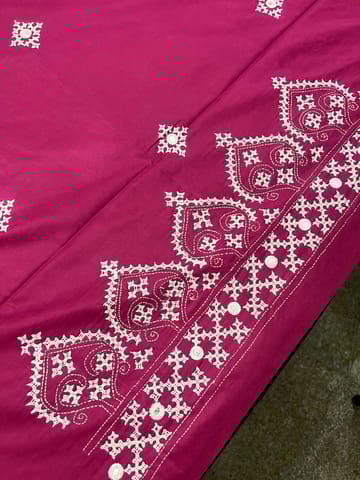 Art Silk Kutchwork Blouse Piece