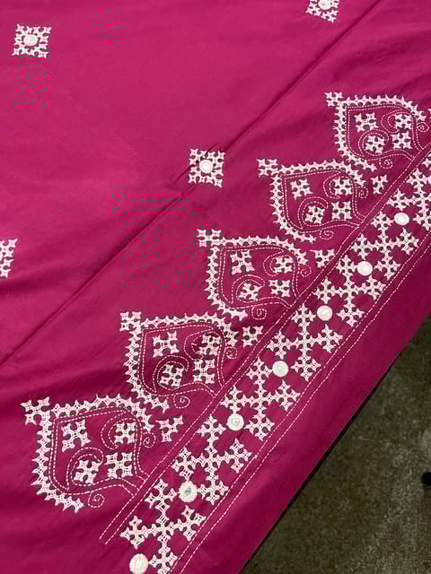 Art Silk Kutchwork Blouse Piece