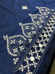Art Silk Kutchwork Blouse Piece