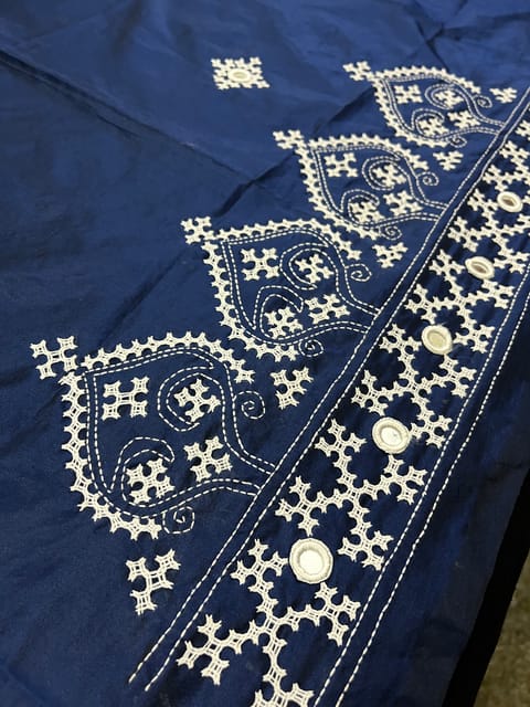 Art Silk Kutchwork Blouse Piece