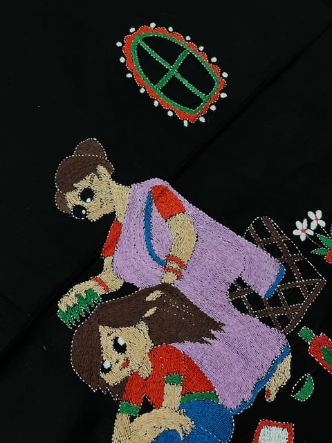 Maa Beti Kanthawork Blouse Piece