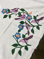 Bird Theme Kanthawork Blouse Piece