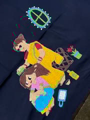 Maa Beti Kanthawork Blouse Piece