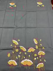Lotus Theme Kanthawork Blouse Piece