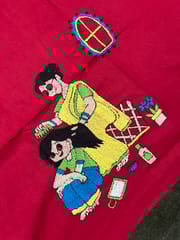 Maa Beti Kanthawork Blouse Piece