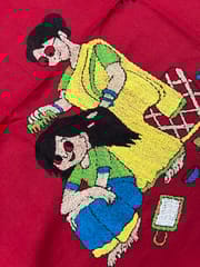 Maa Beti Kanthawork Blouse Piece