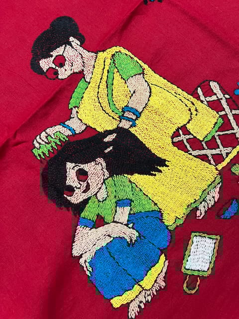 Maa Beti Kanthawork Blouse Piece