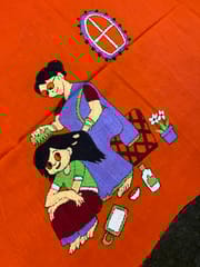 Maa Beti Kanthawork Blouse Piece