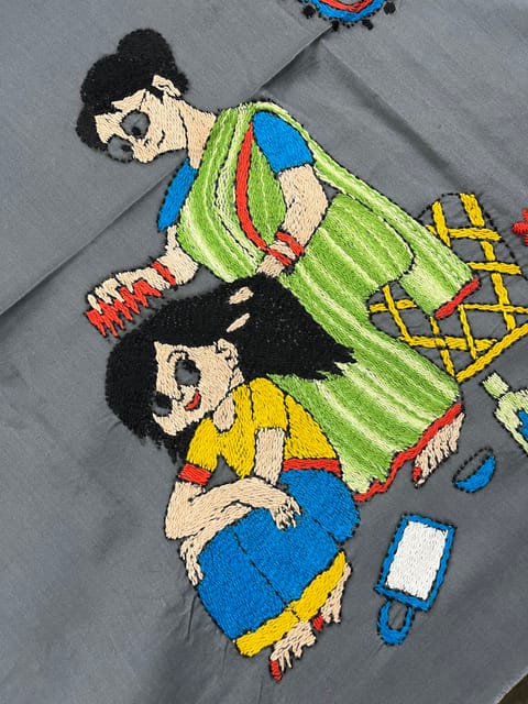 Maa Beti Kanthawork Blouse Piece