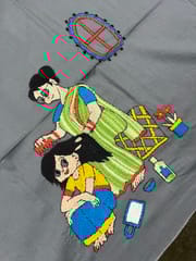 Maa Beti Kanthawork Blouse Piece