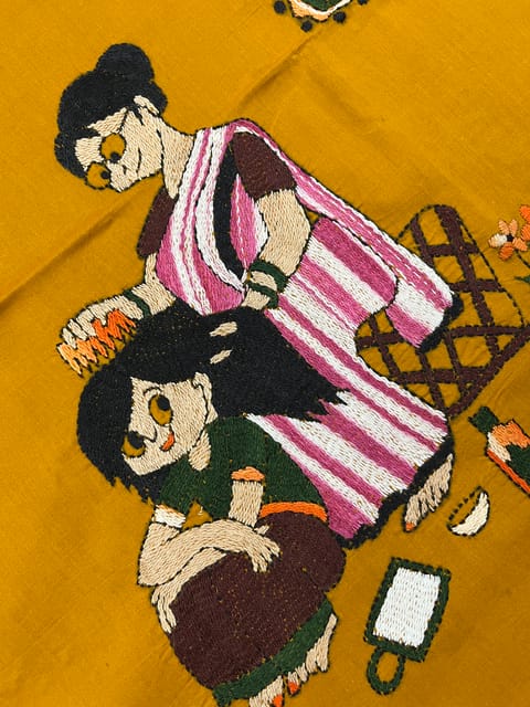 Maa Beti Kanthawork Blouse Piece